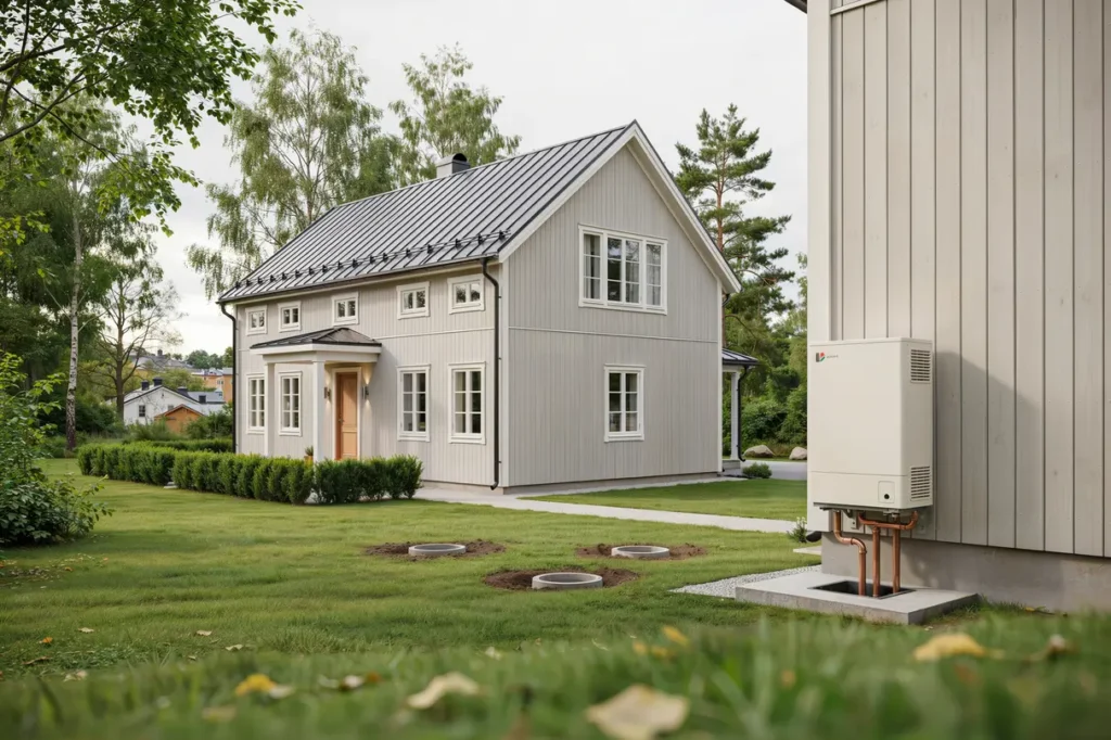 komplett installation av bergv rmepump i villa i huvudsta solna